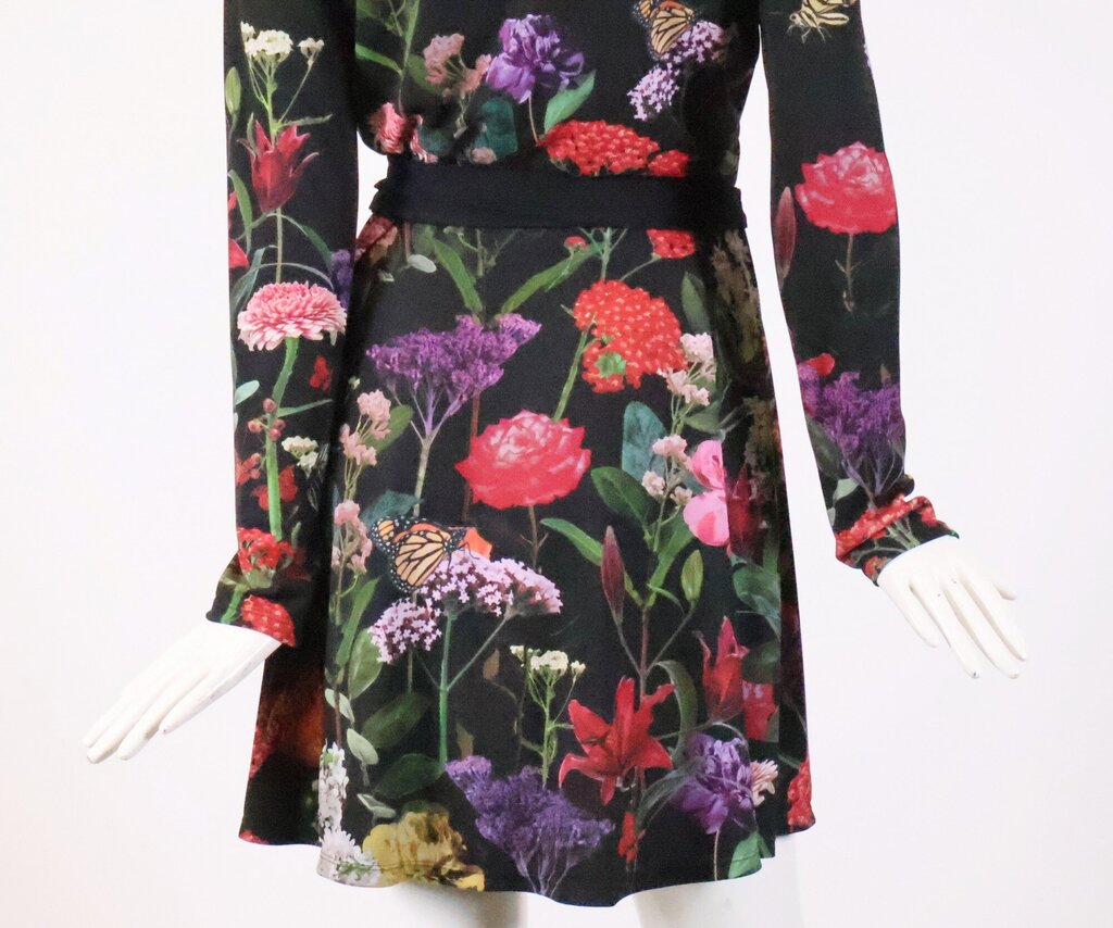 (8) 'Secret Garden' Wrap Mini Dress