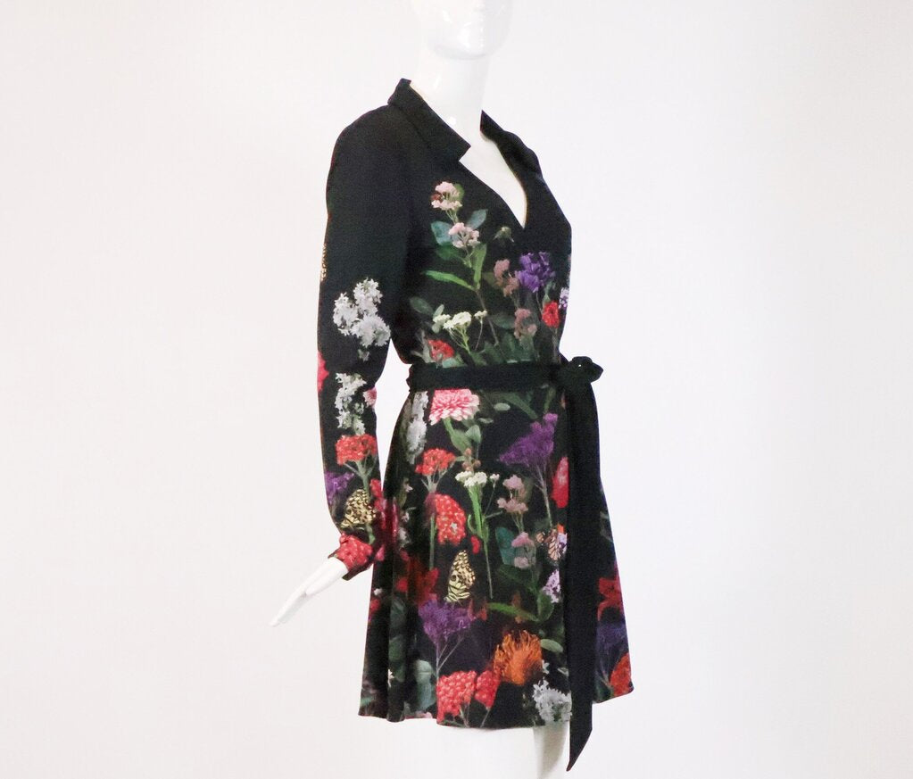 (8) 'Secret Garden' Wrap Mini Dress