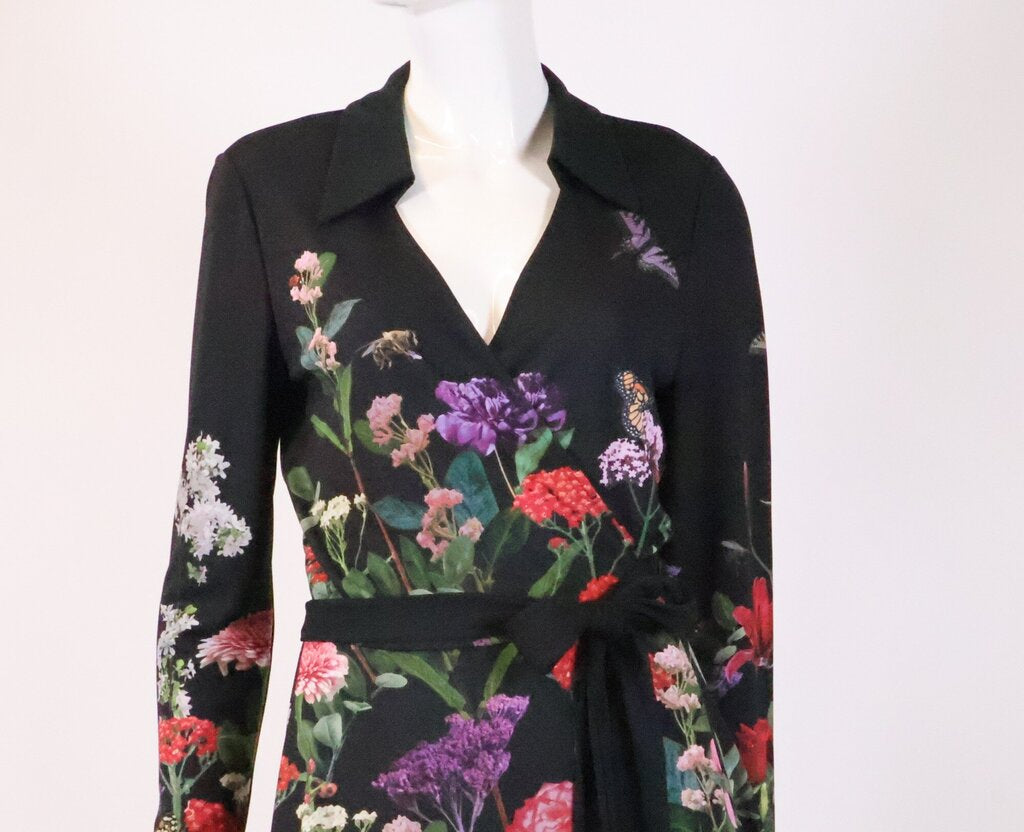 (8) 'Secret Garden' Wrap Mini Dress