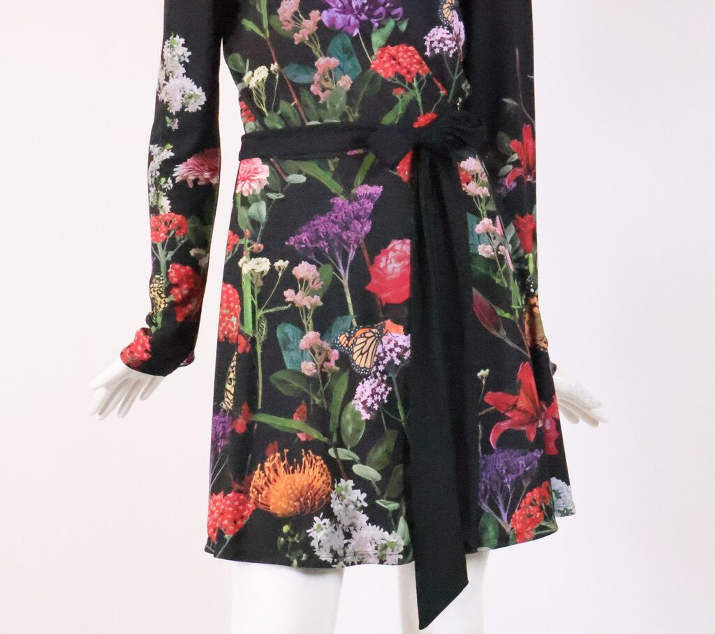 (8) 'Secret Garden' Wrap Mini Dress