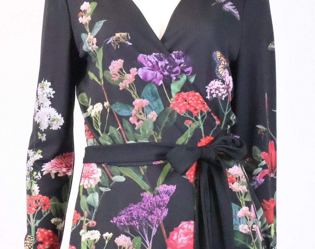 (8) 'Secret Garden' Wrap Mini Dress