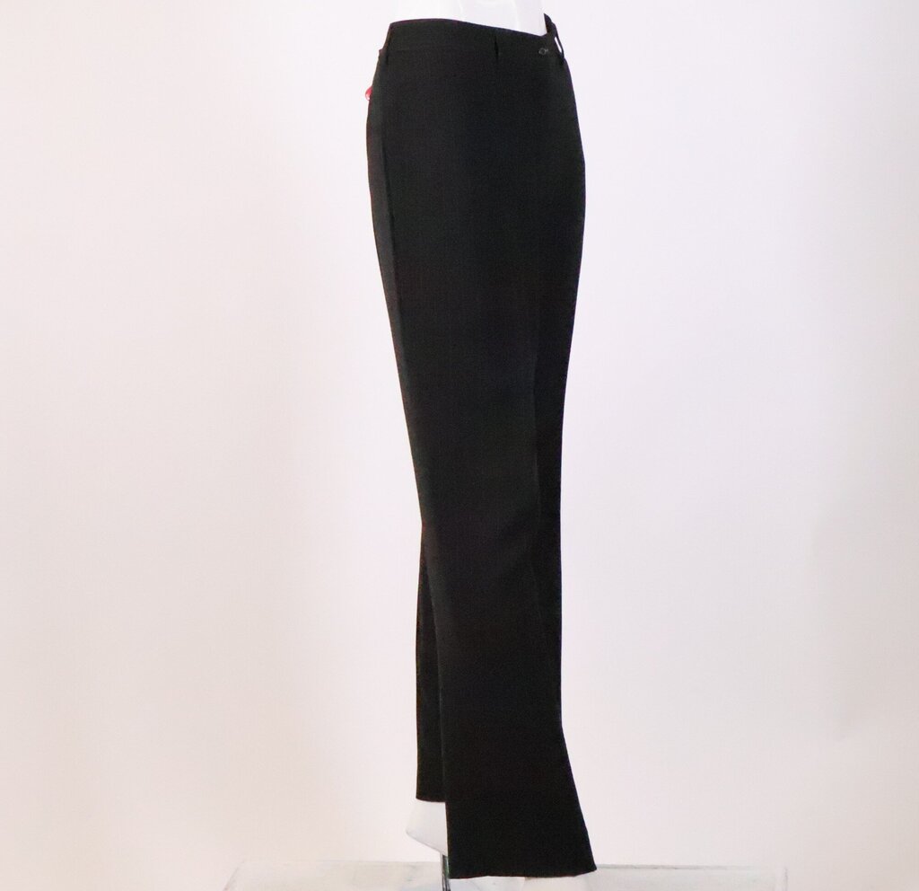 (44) Black/Brown Pinstripe Pant Suit