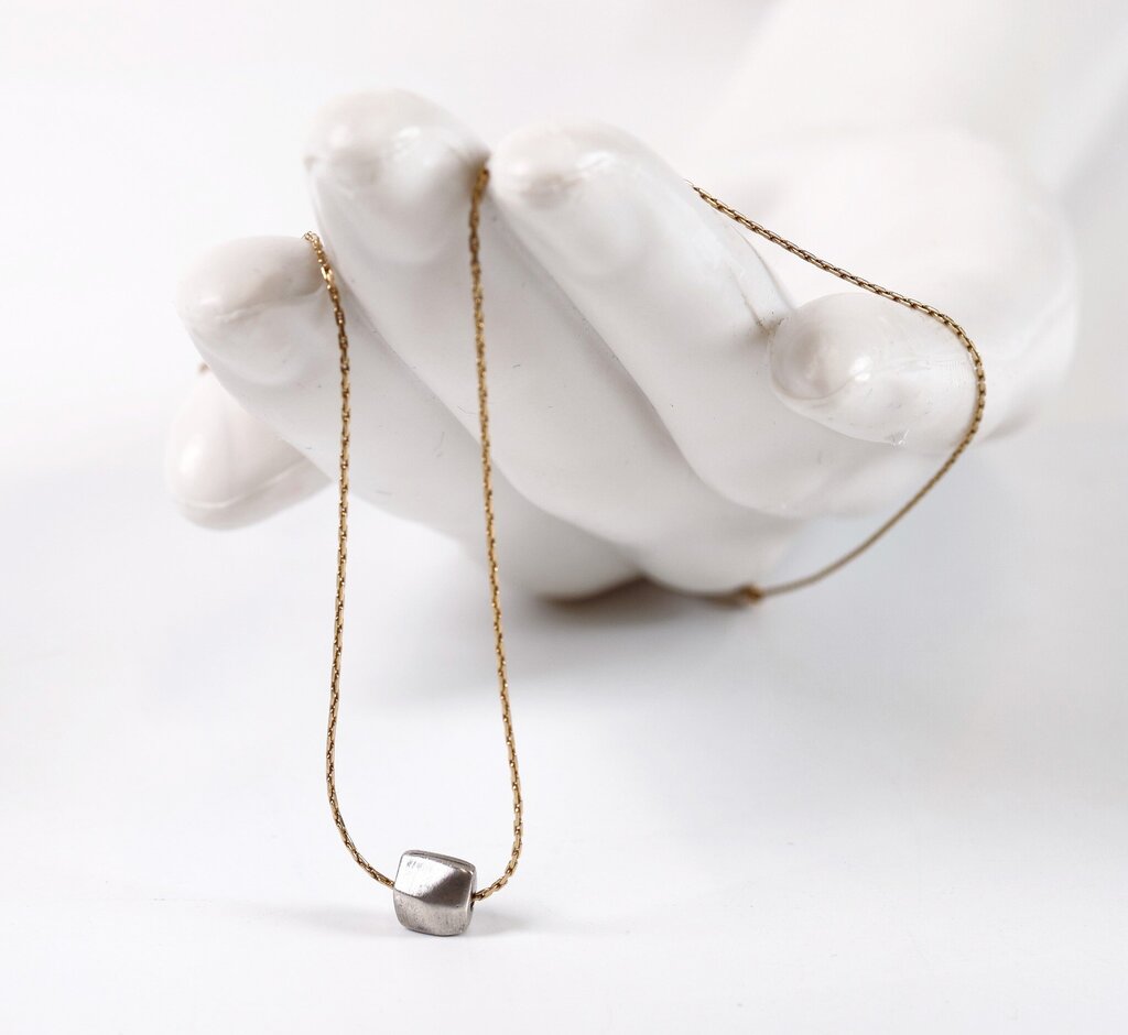 'One Little Faceted Square' Necklace