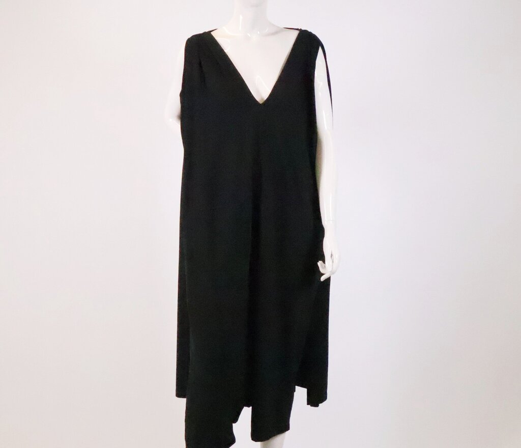 (S) Black Caped Romper