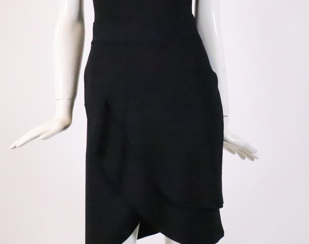 (M) Black Stretch Bodycon Dress