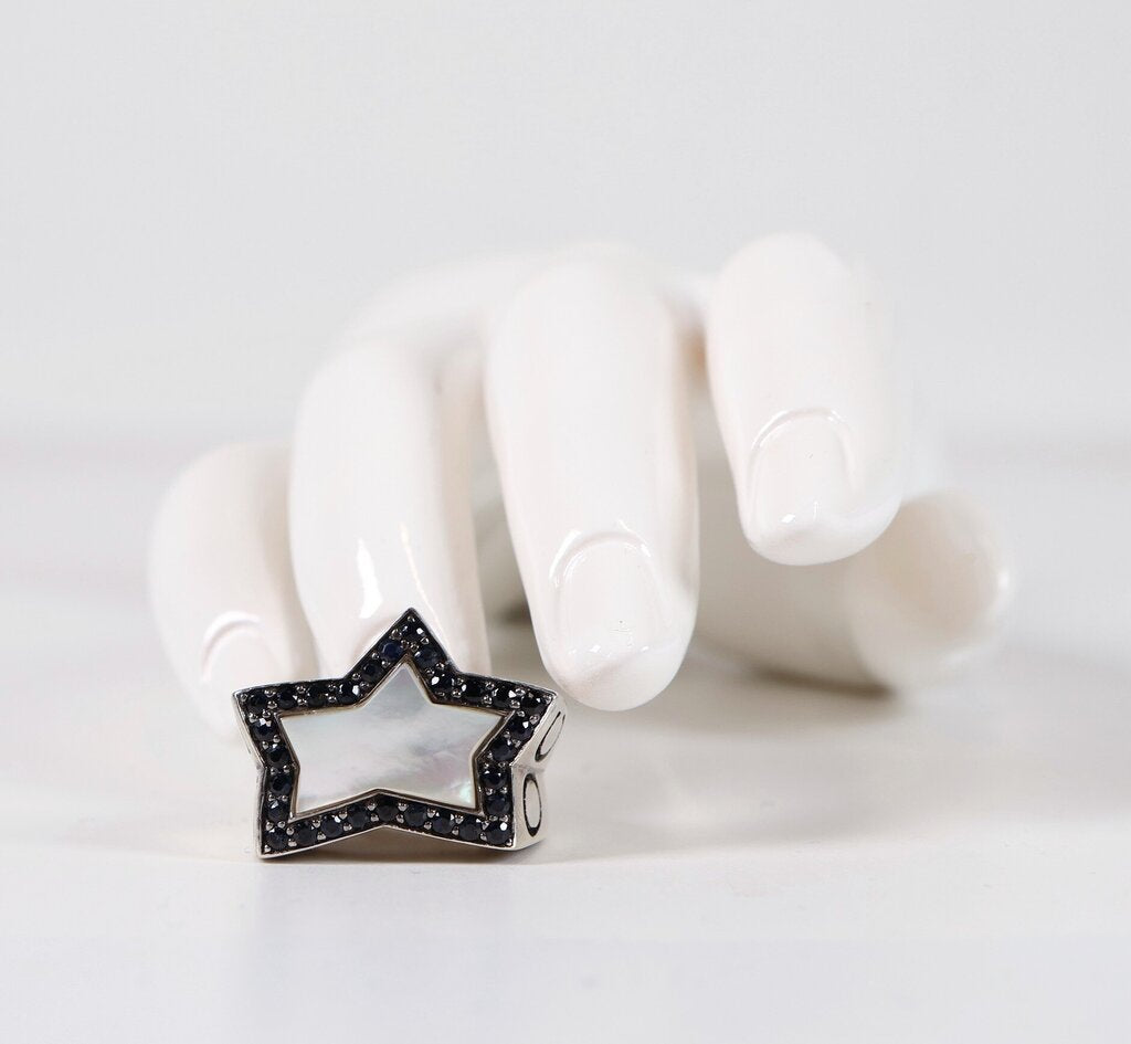 Sterling Sapphire and Mother-of-Pearl 'No Regrets' Ring (5)