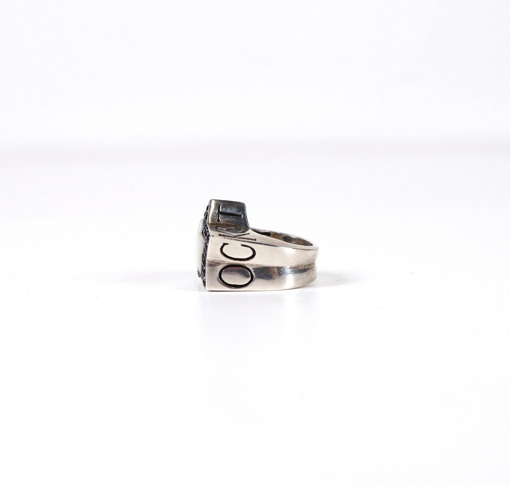 Sterling Sapphire and Mother-of-Pearl 'No Regrets' Ring (5)