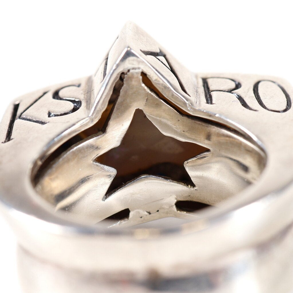 Sterling Sapphire and Mother-of-Pearl 'No Regrets' Ring (5)