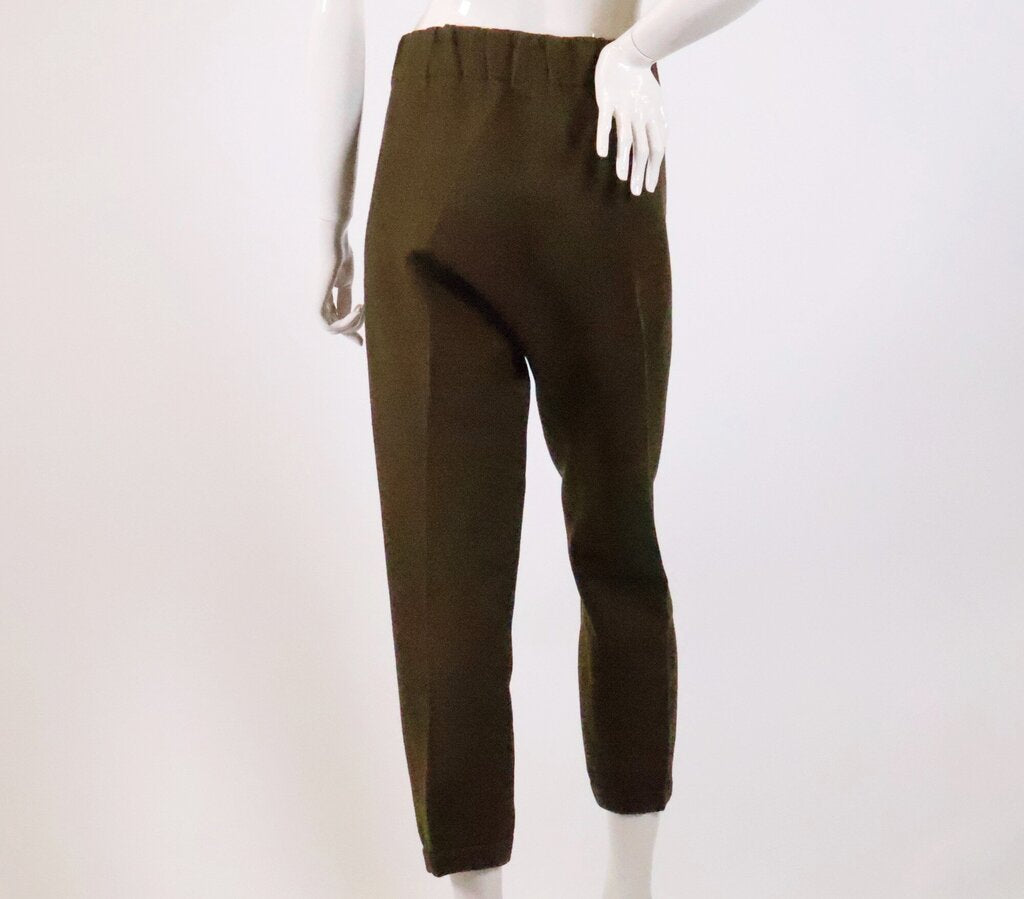 (42/L) Moss Green Capri Trousers