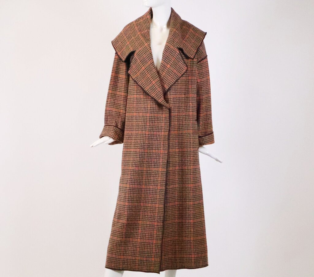 (6) Orange/black Houndstooth Coat