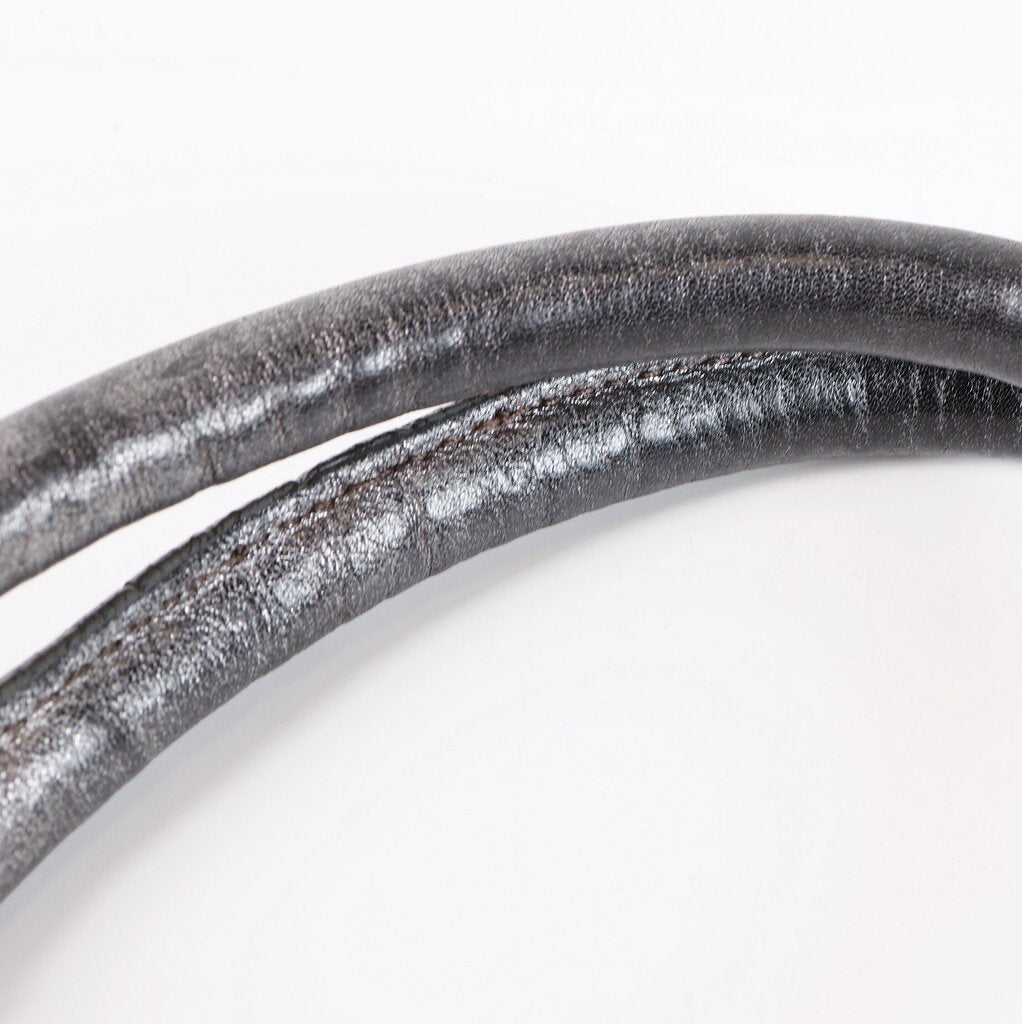 Gunmetal Metallic Leather Purse