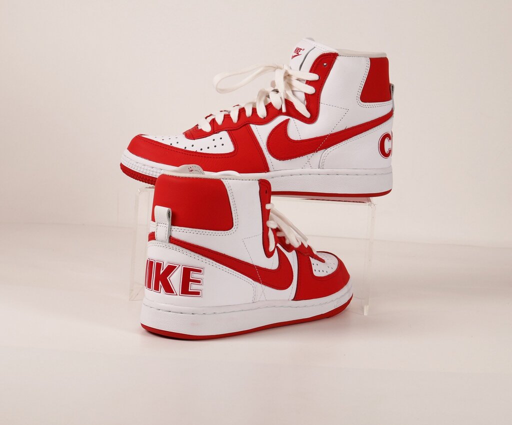 (6.5) Men's Red/white high-top airforce