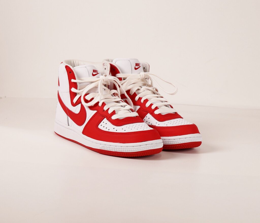 (6.5) Men's Red/white high-top airforce