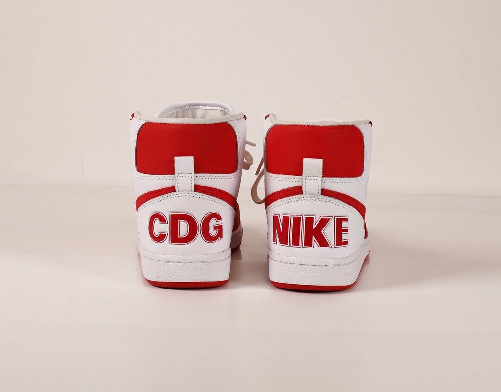 (6.5) Men's Red/white high-top airforce