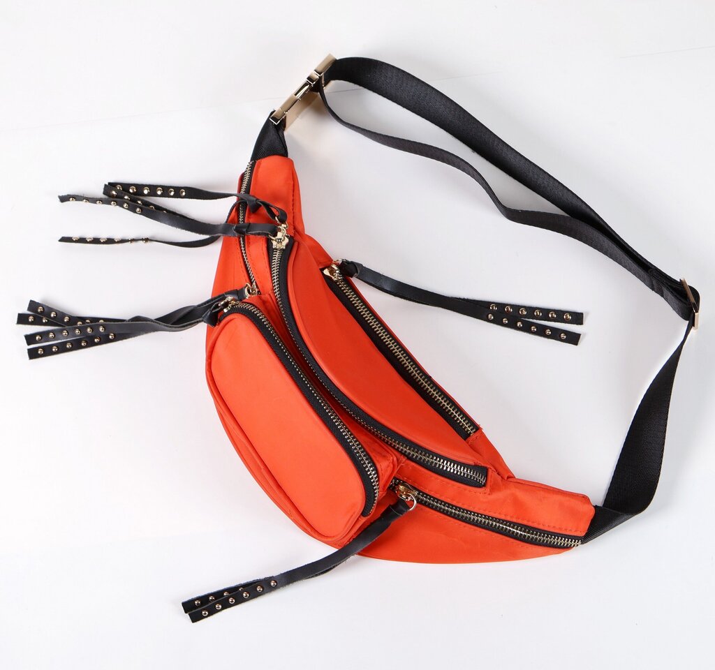 Orange/Black Stud Hip Pack