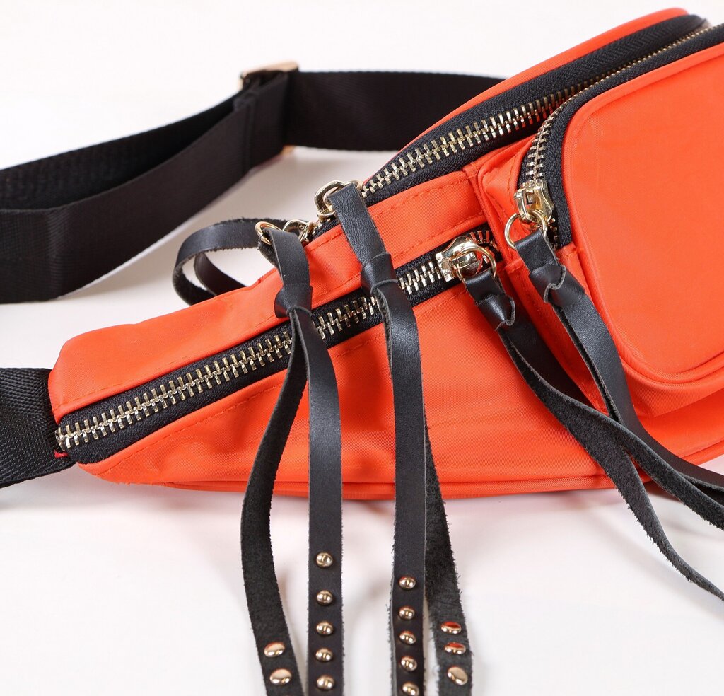 Orange/Black Stud Hip Pack