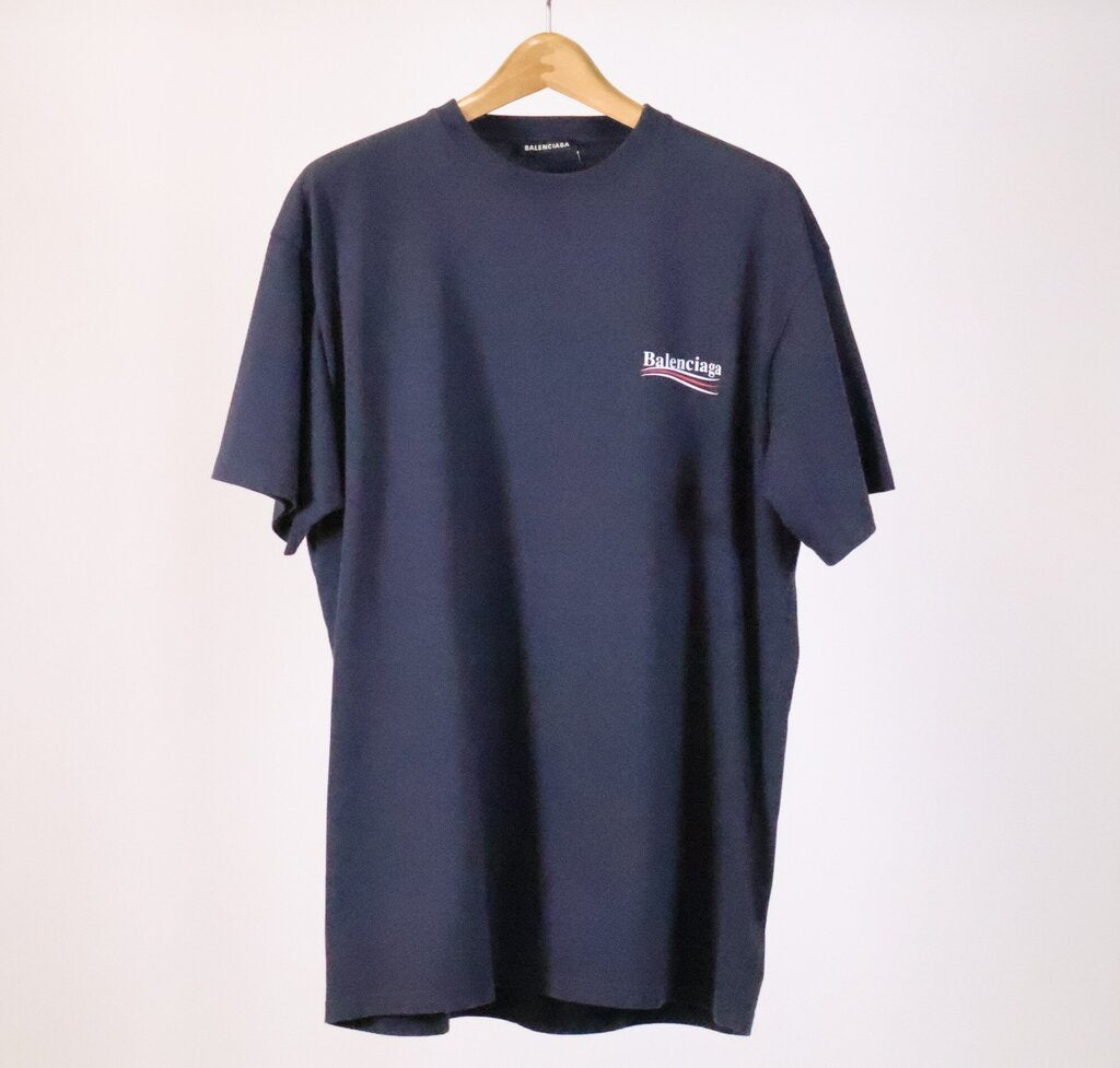 (M) Navy Logo Tee