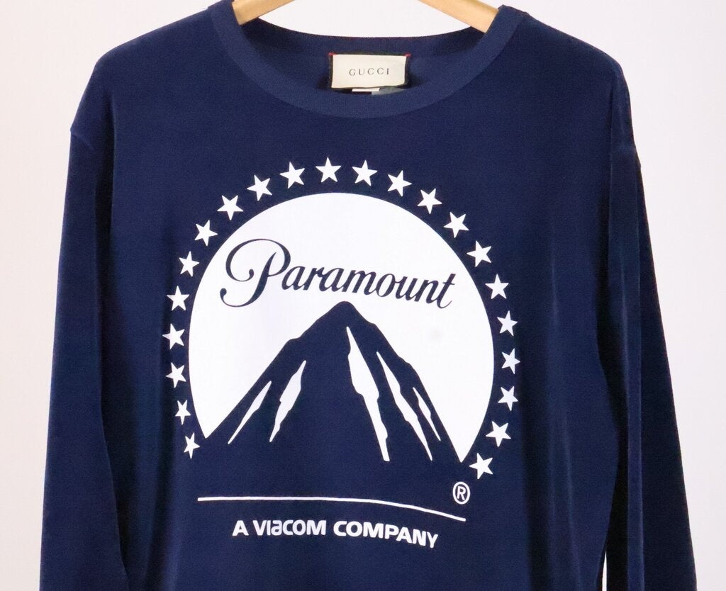 Navy Velvet Paramount Crewneck (M)