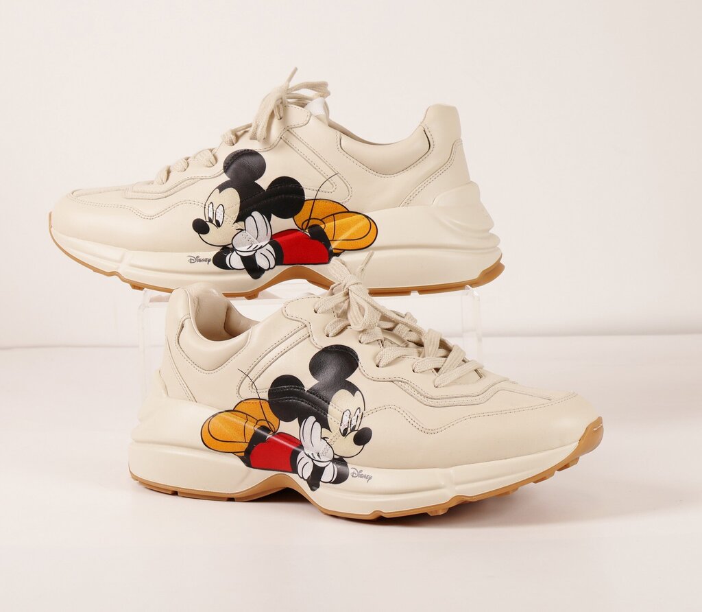 Cream 'Rhyton' Mickey Mouse Sneaker (9.5)