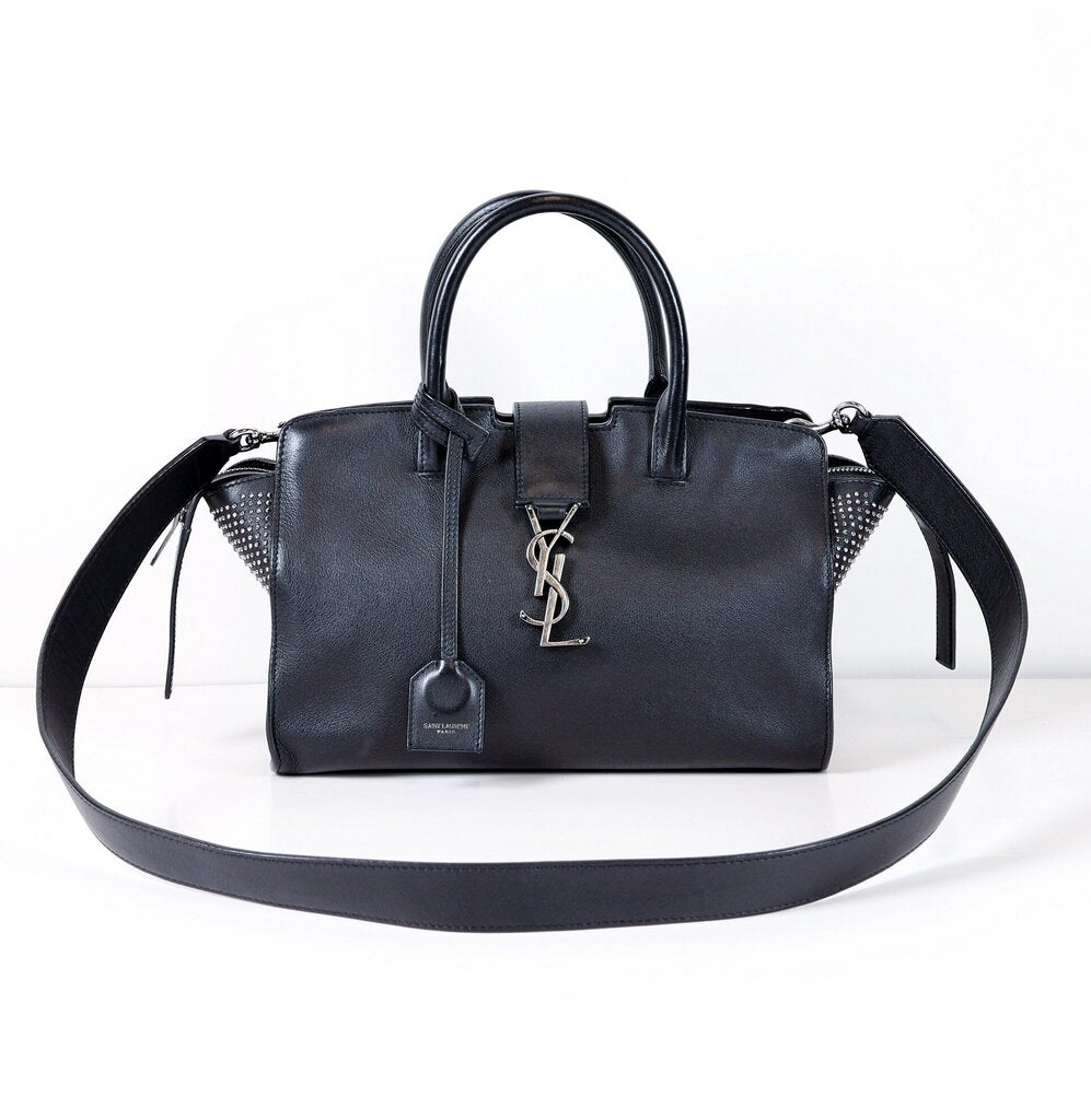 Black Leather Mini Handbag