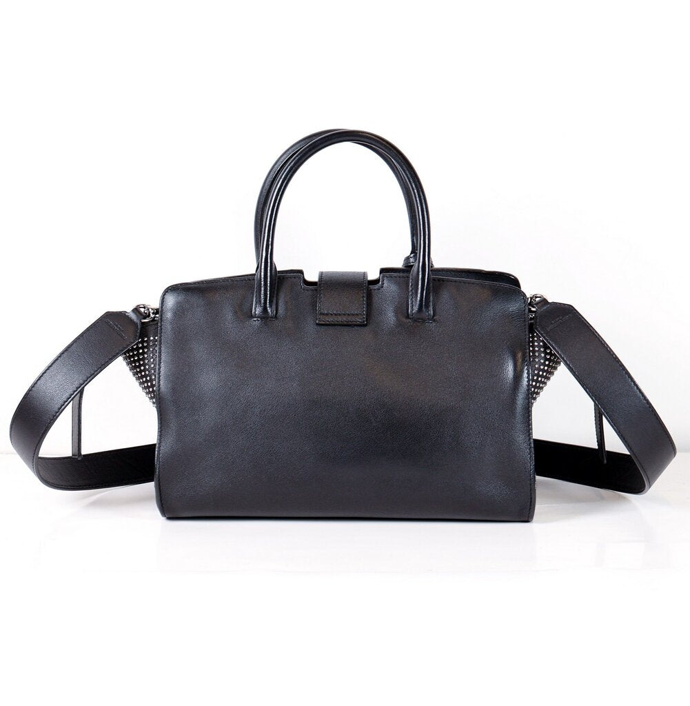 Black Leather Mini Handbag