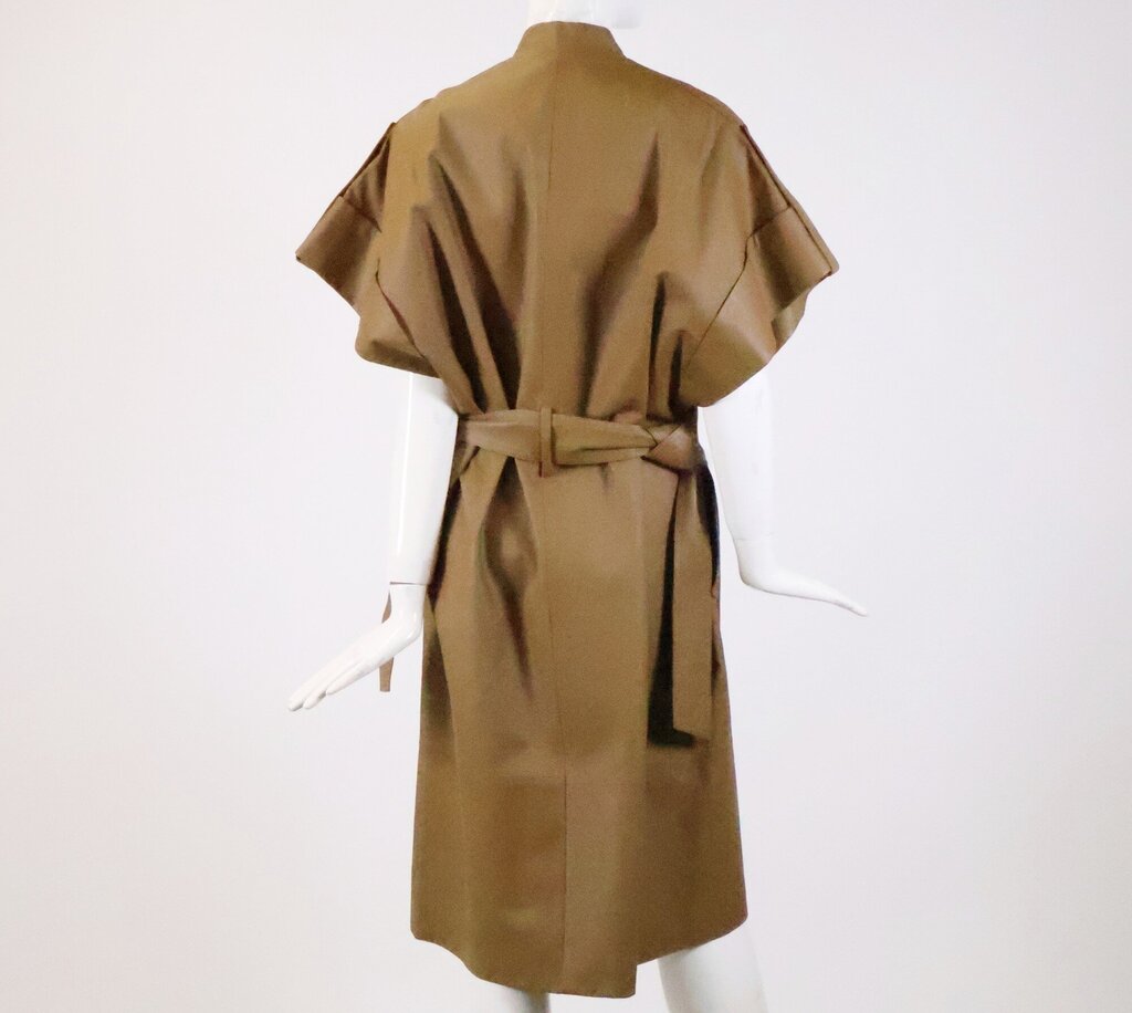 Light Brown Leather and Zipper Dress (XS)