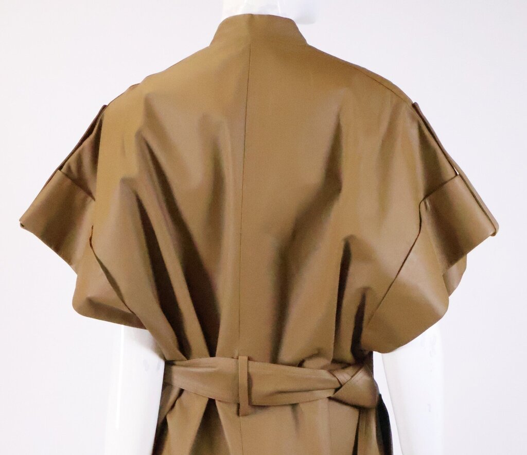 Light Brown Leather and Zipper Dress (XS)