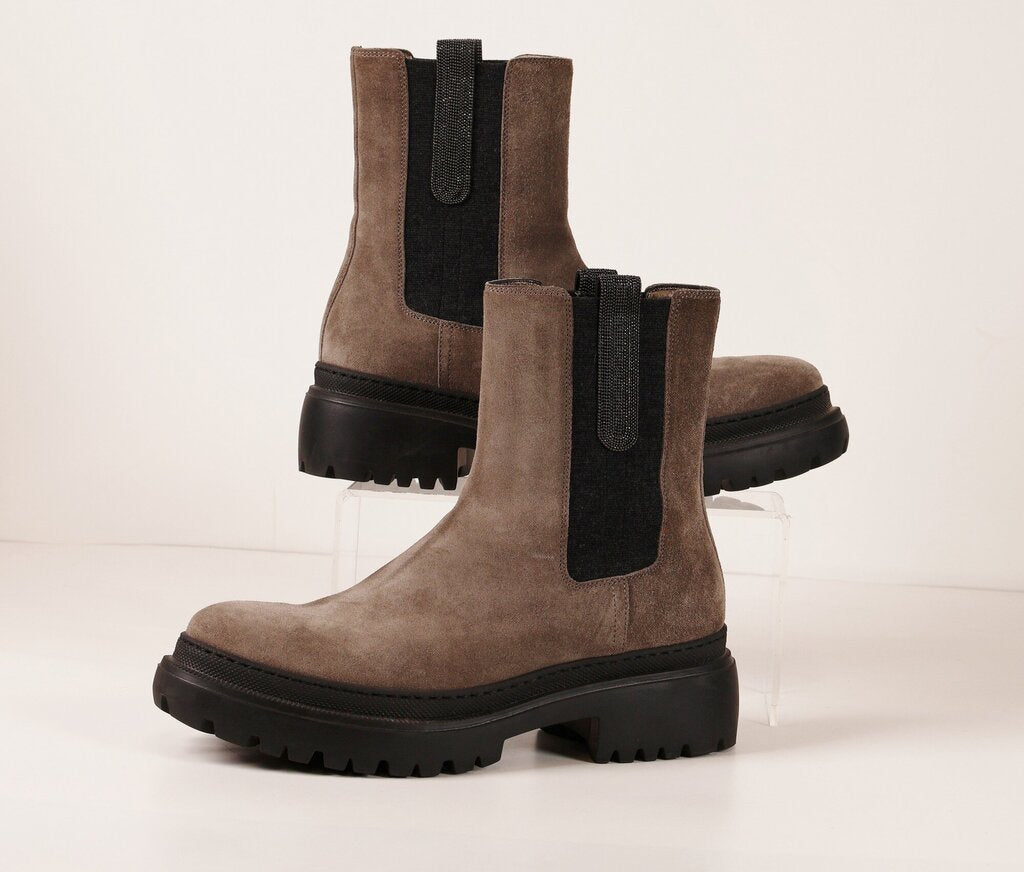 Grey Suede Chelsea Boots (8)