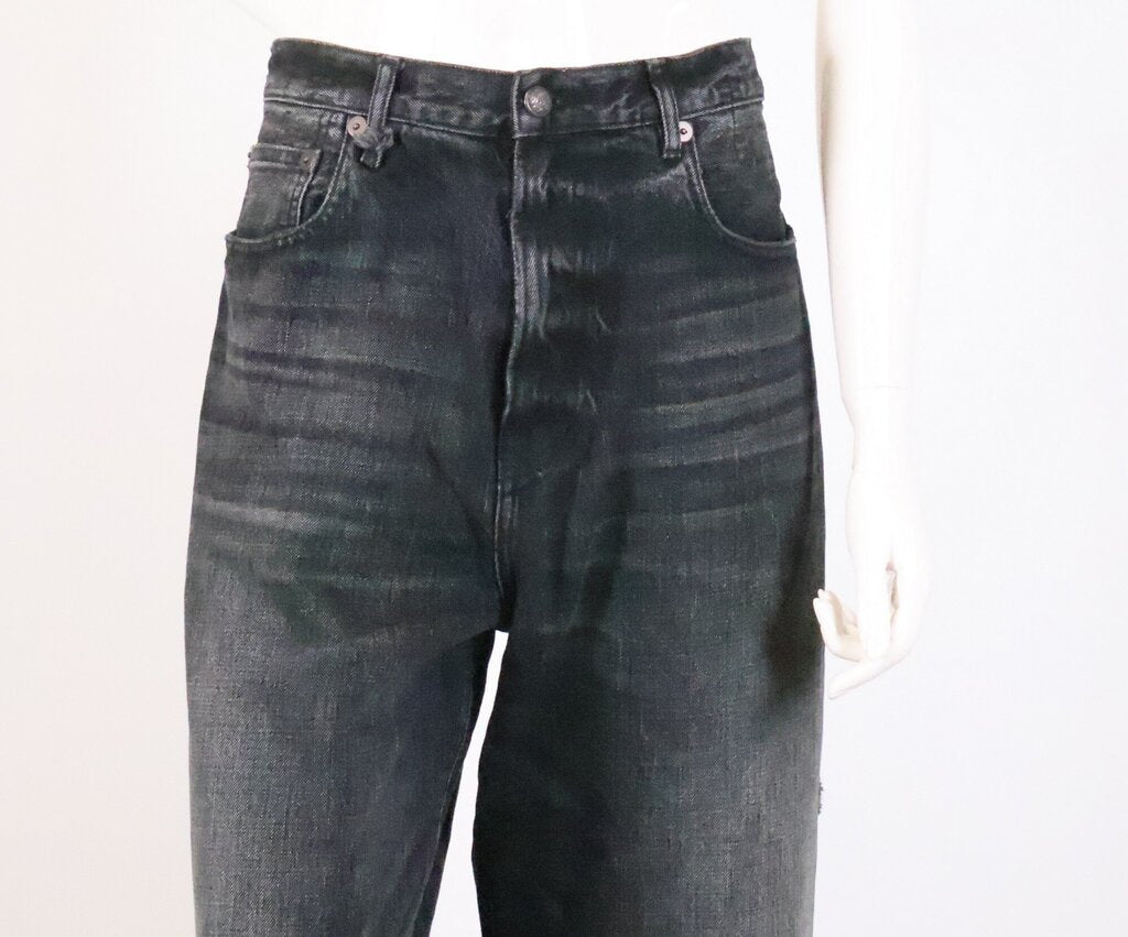 Dark Grey Wide Leg Jeans (31)