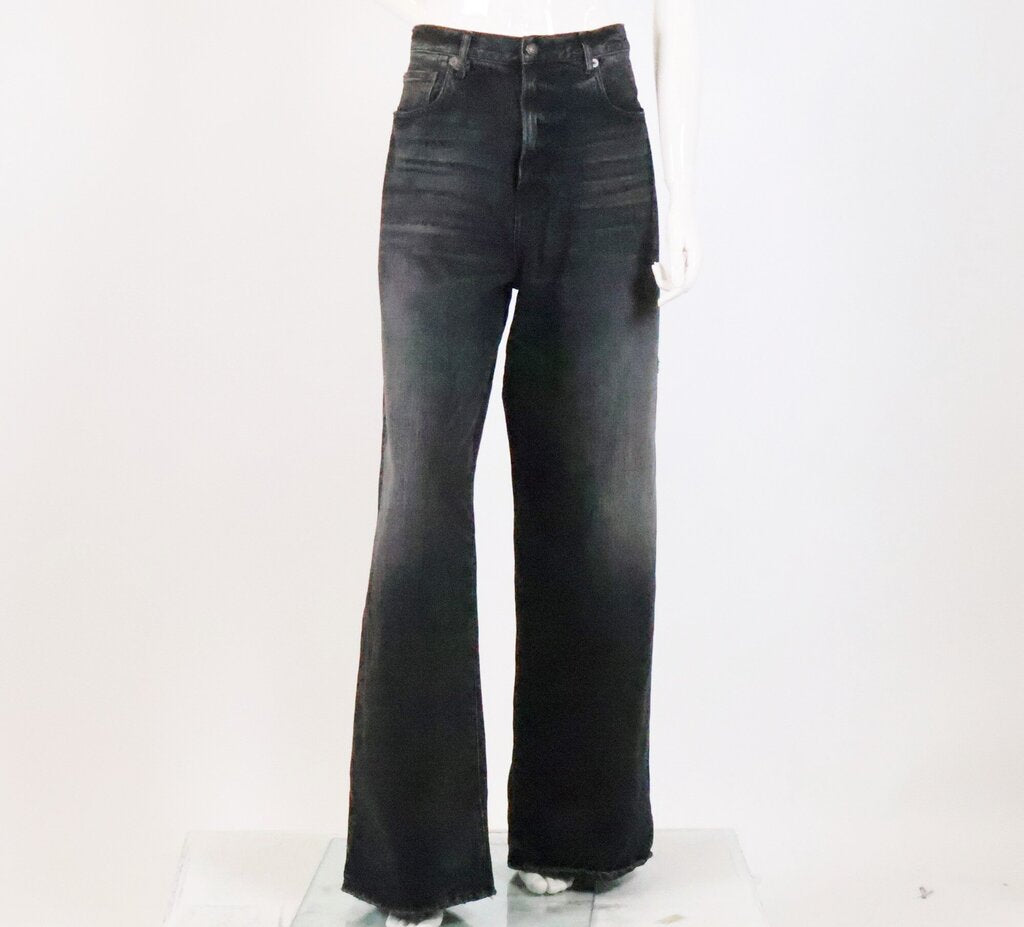 Dark Grey Wide Leg Jeans (31)