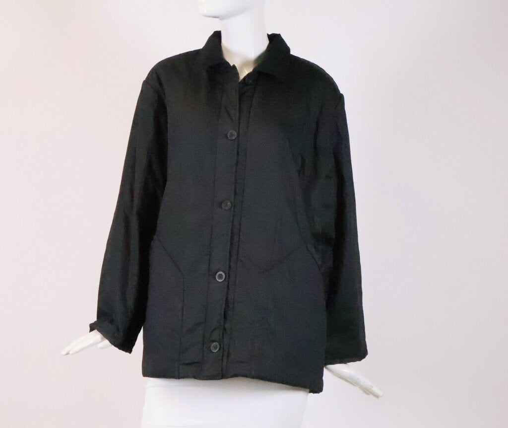 Black Button Up Jacket (L)