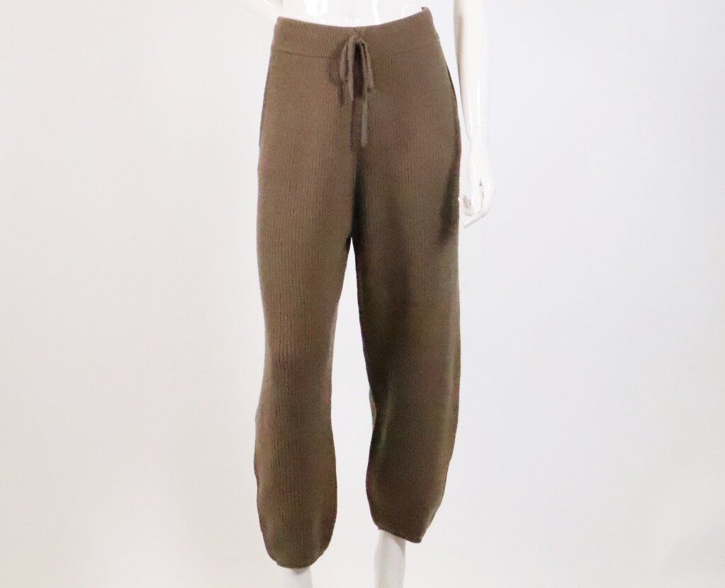 Brown Cashmere Joggers (M)