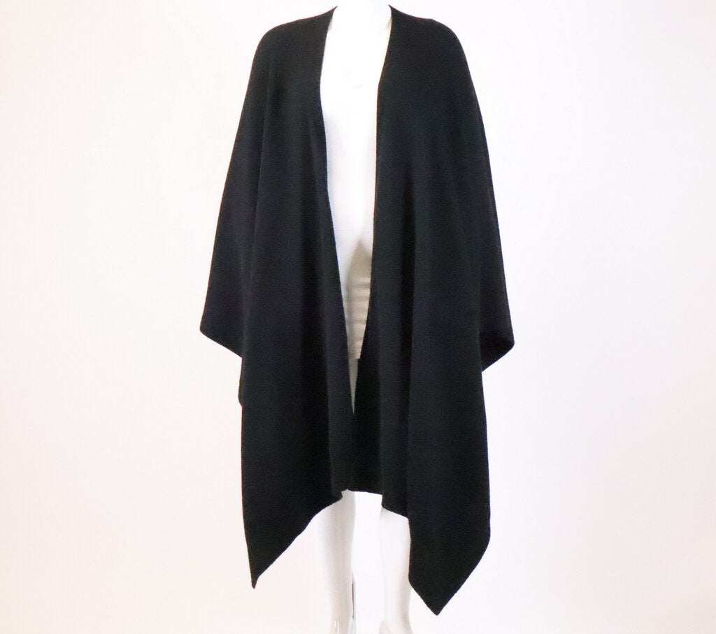 Black Cashmere Cape (M/L)