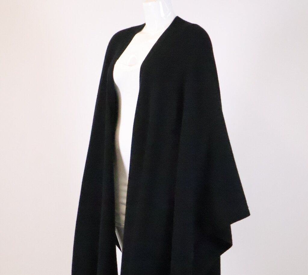 Black Cashmere Cape (M/L)