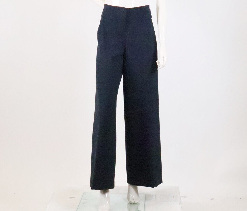 Navy Wide Leg 'Emotional Essence' Pants (S)