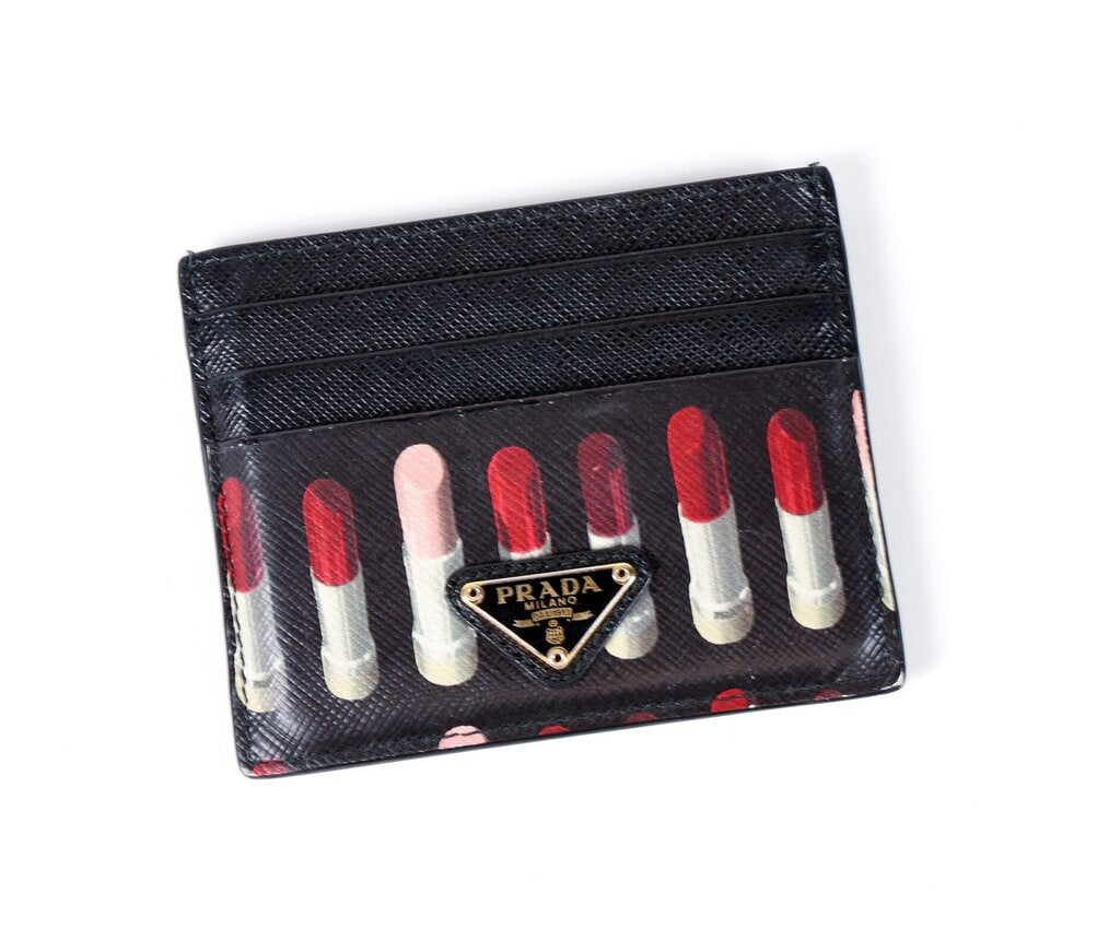 Saffiano Lipstick Card Wallet