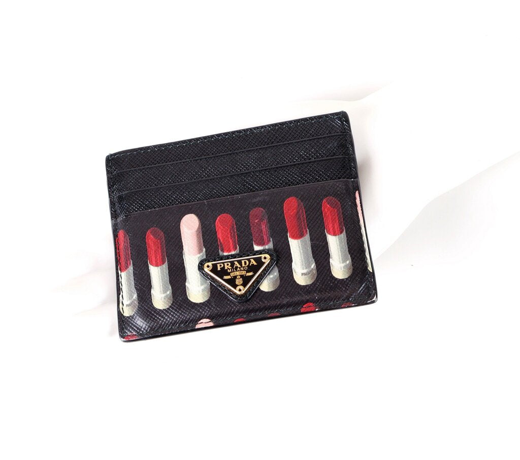 Saffiano Lipstick Card Wallet