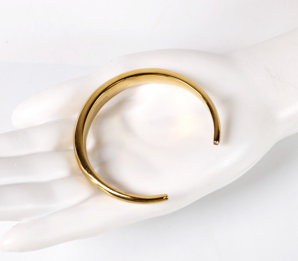 Gold Plate 'Crush' Cuff