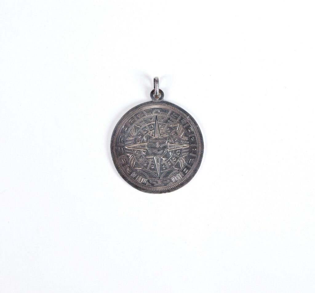 Sterling 'Aztec Sun' Pendant