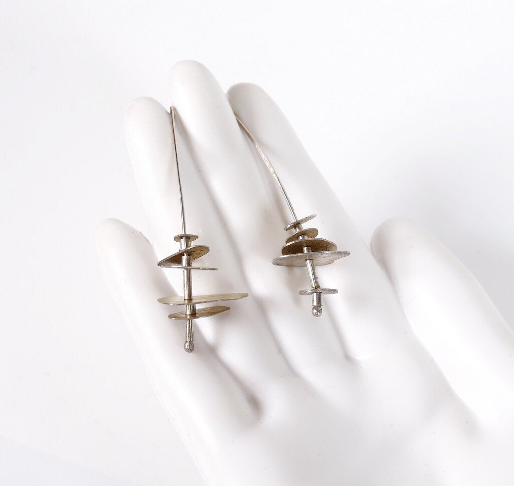 last chance! Sterling and 18K Gold Plate 'Super Stacks' l Earrings