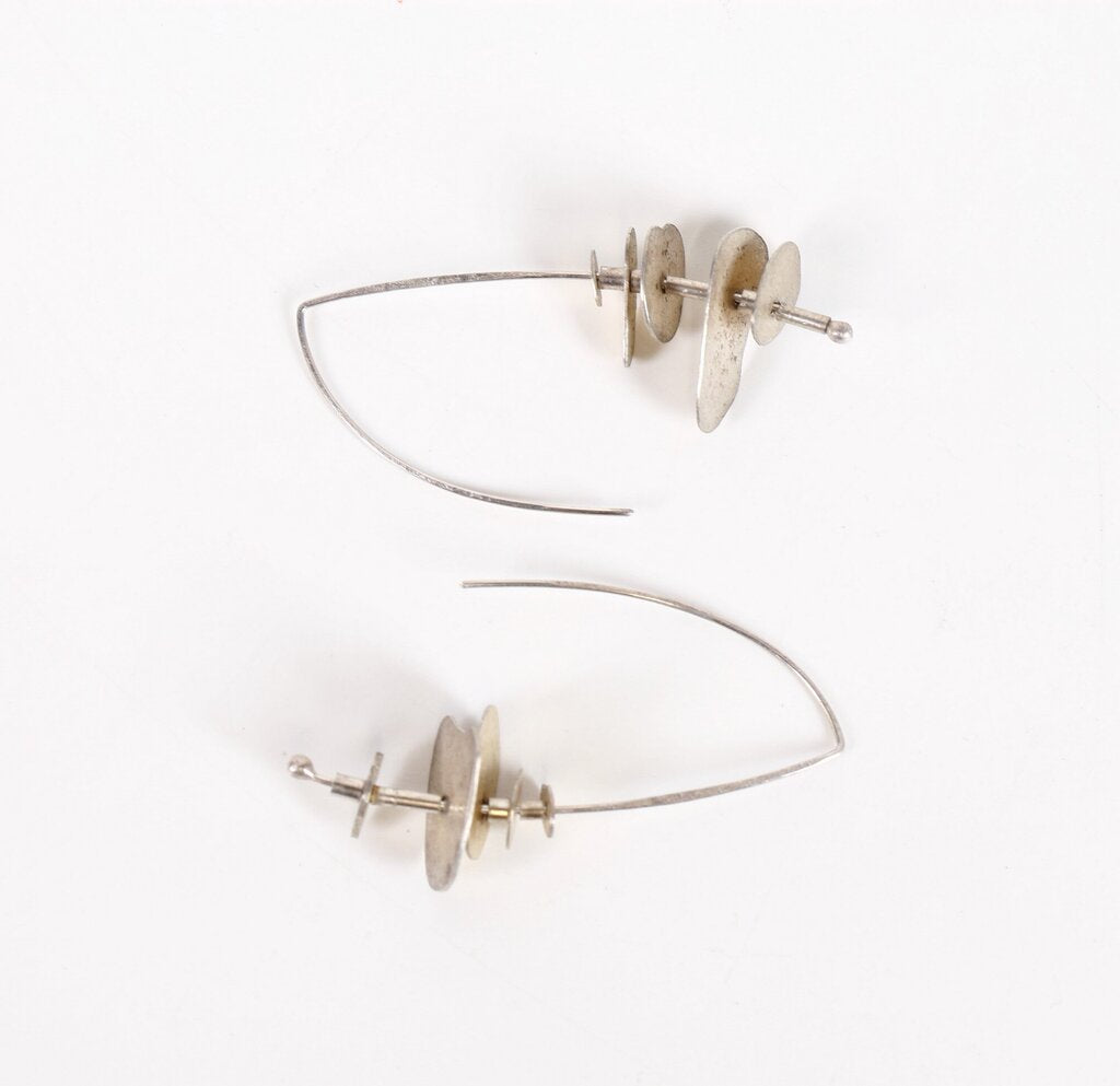 last chance! Sterling and 18K Gold Plate 'Super Stacks' l Earrings