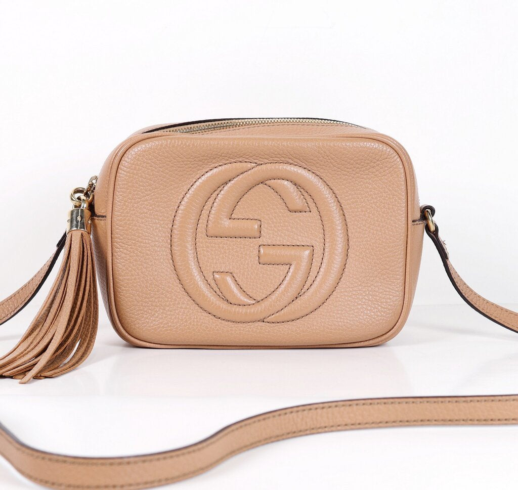 Tan Small Soho Disco Crossbody Bag