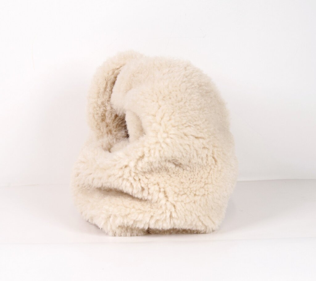 'Simone' Cream Fuzzy Mini Bag