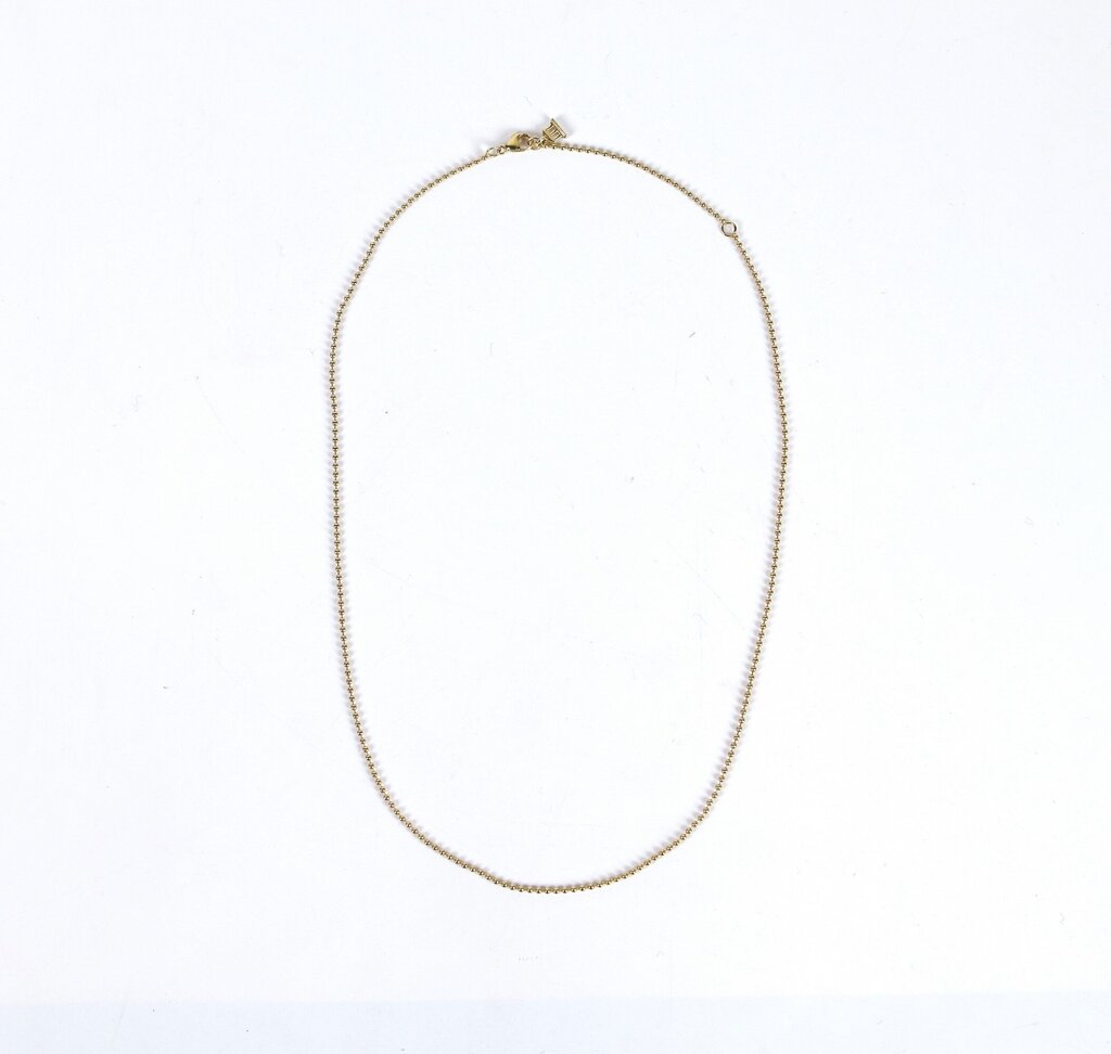 18K Small Ball Chain Necklace