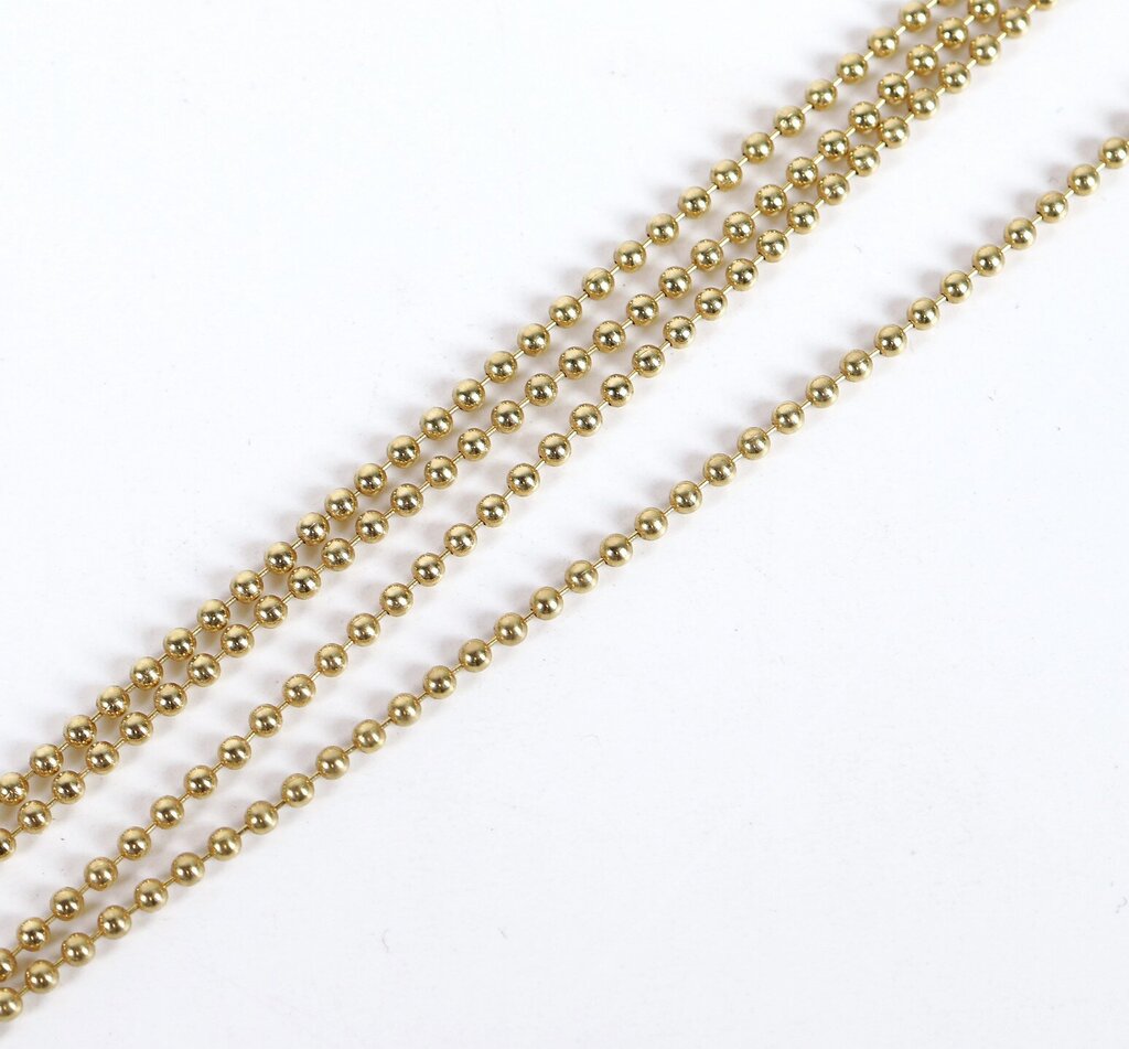 18K Small Ball Chain Necklace