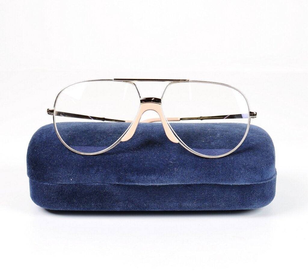 pink/gold frame blue light glasses