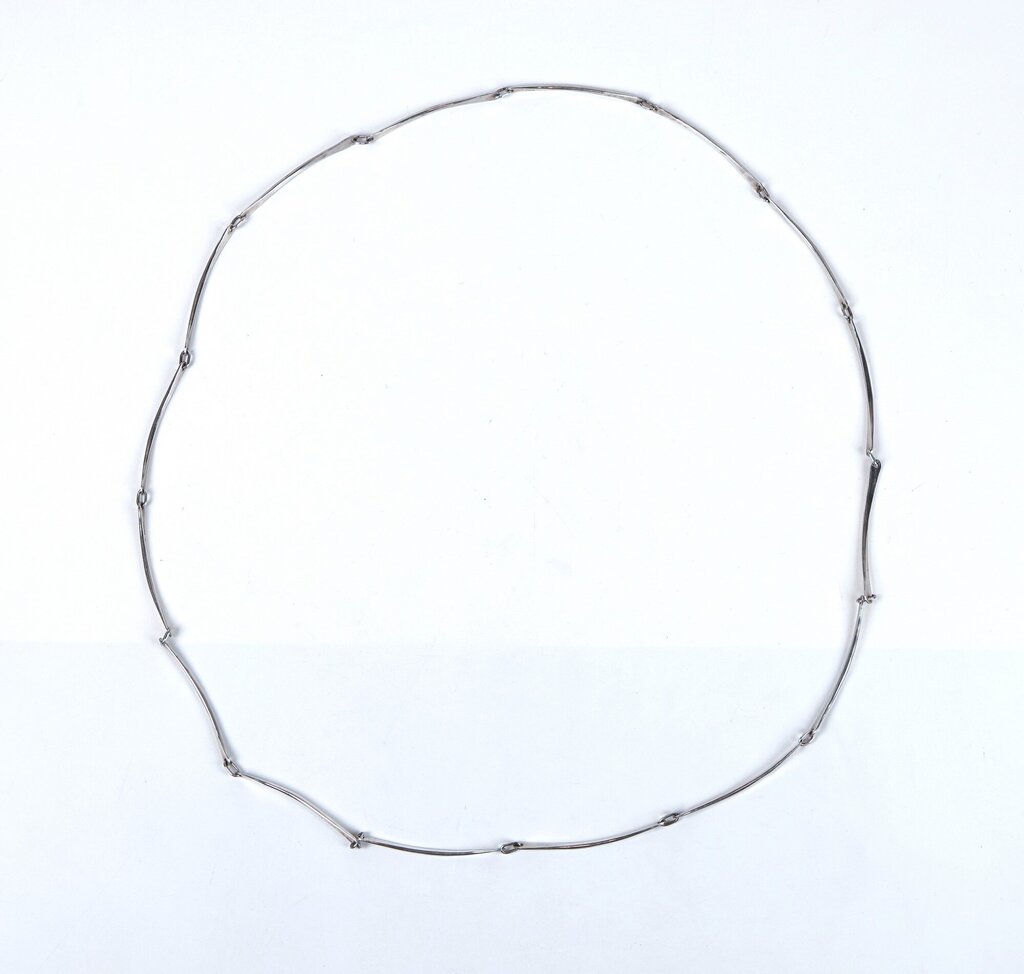 Sterling Curved Bar Necklace