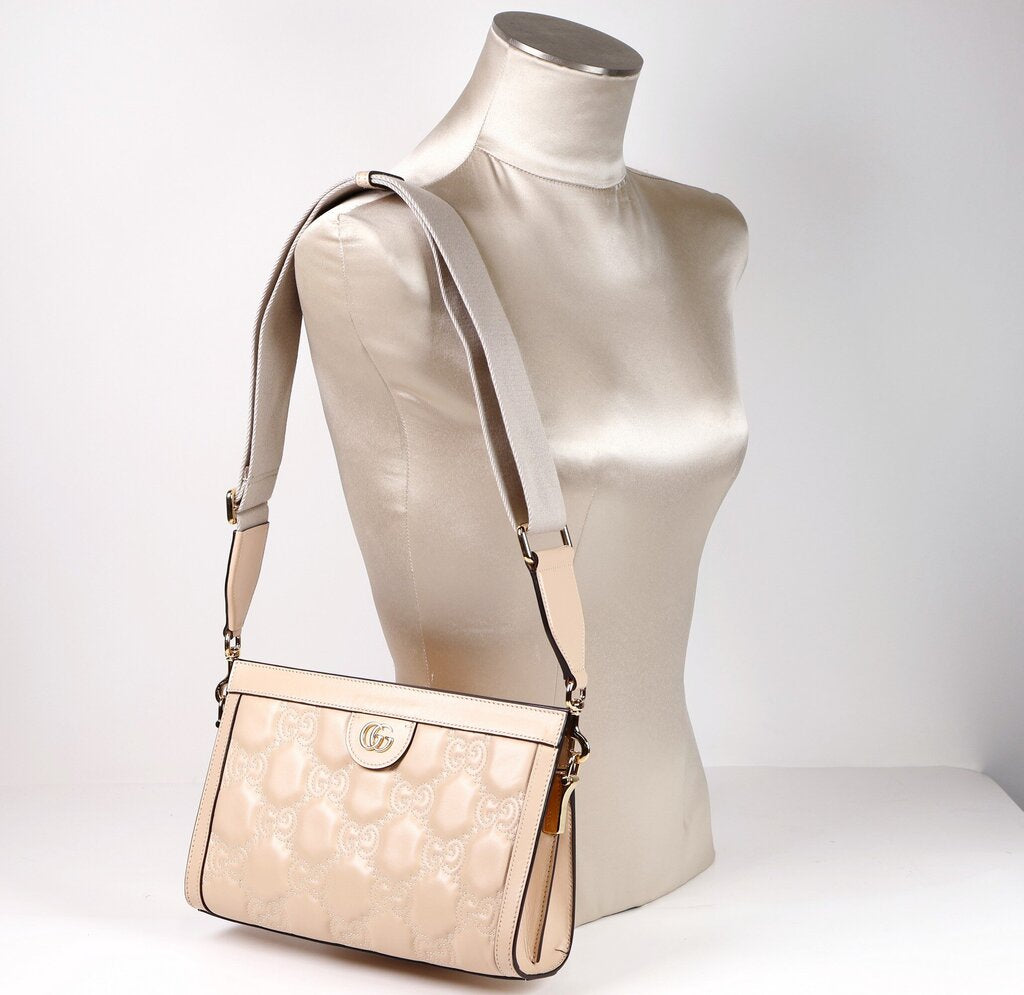 Nude GG Matelasse Ophidia Small Bag