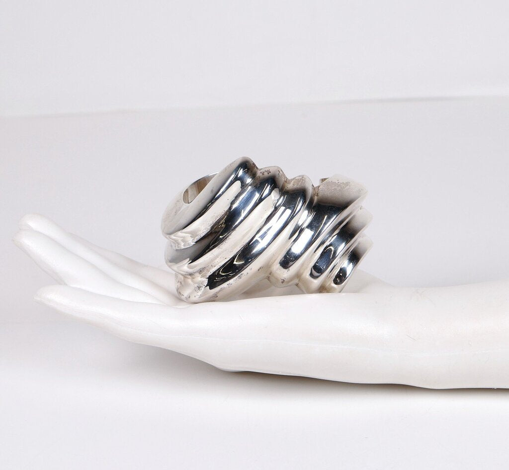 Sterling Modernist Cuff