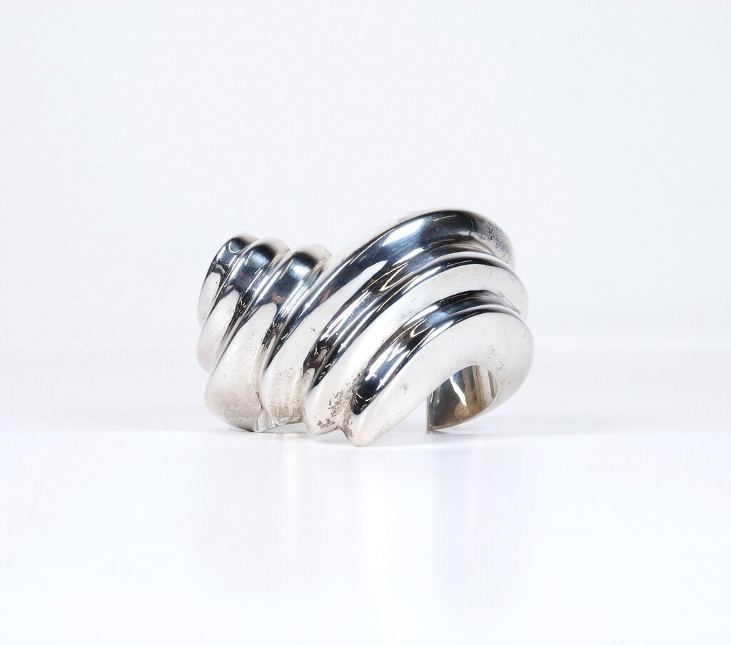 Sterling Modernist Cuff